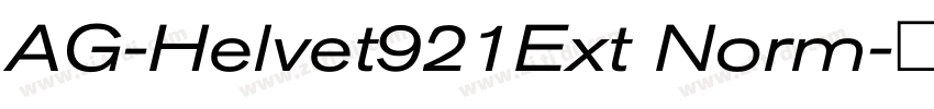 AG-Helvet921Ext Norm字体转换